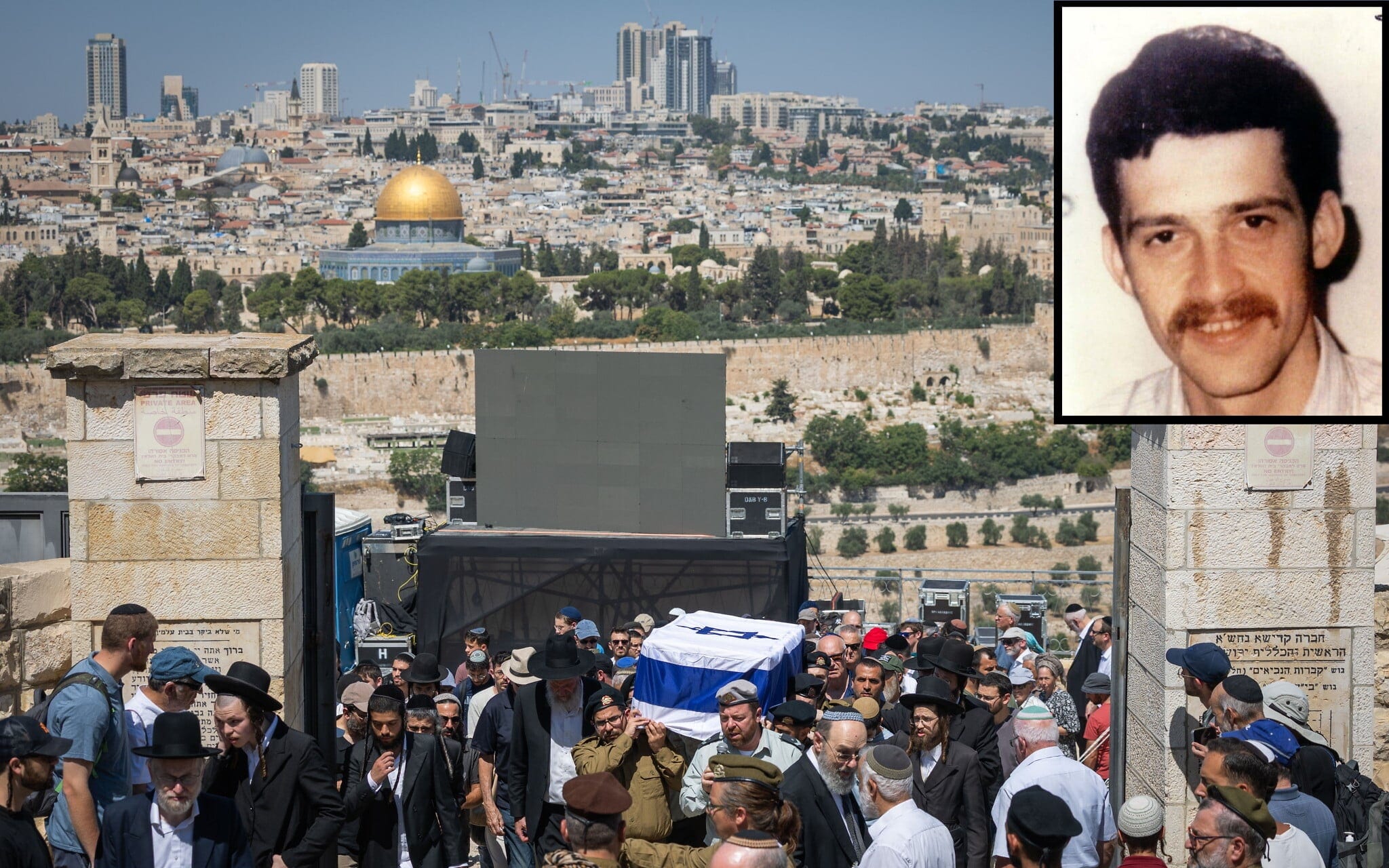 Yehuda Katz buried on Jerusalem’s Mount of Olives, 44 years after falling in Lebanon battle