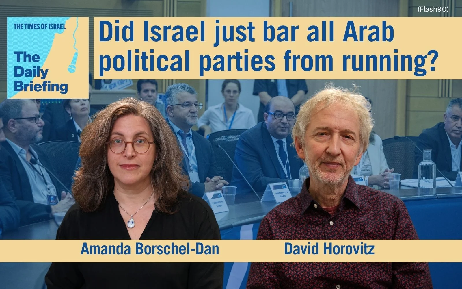 Daily Briefing Sept. 24 – Did Israel just bar all Arab political parties from running? Not so fast