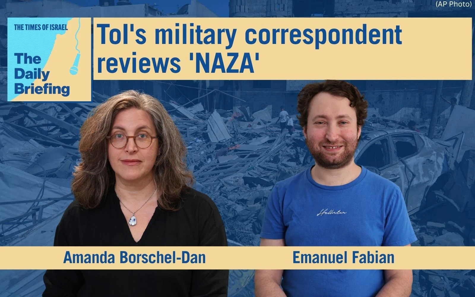 Daily Briefing Sept. 28 – ToI’s military correspondent reviews ‘NAZA’