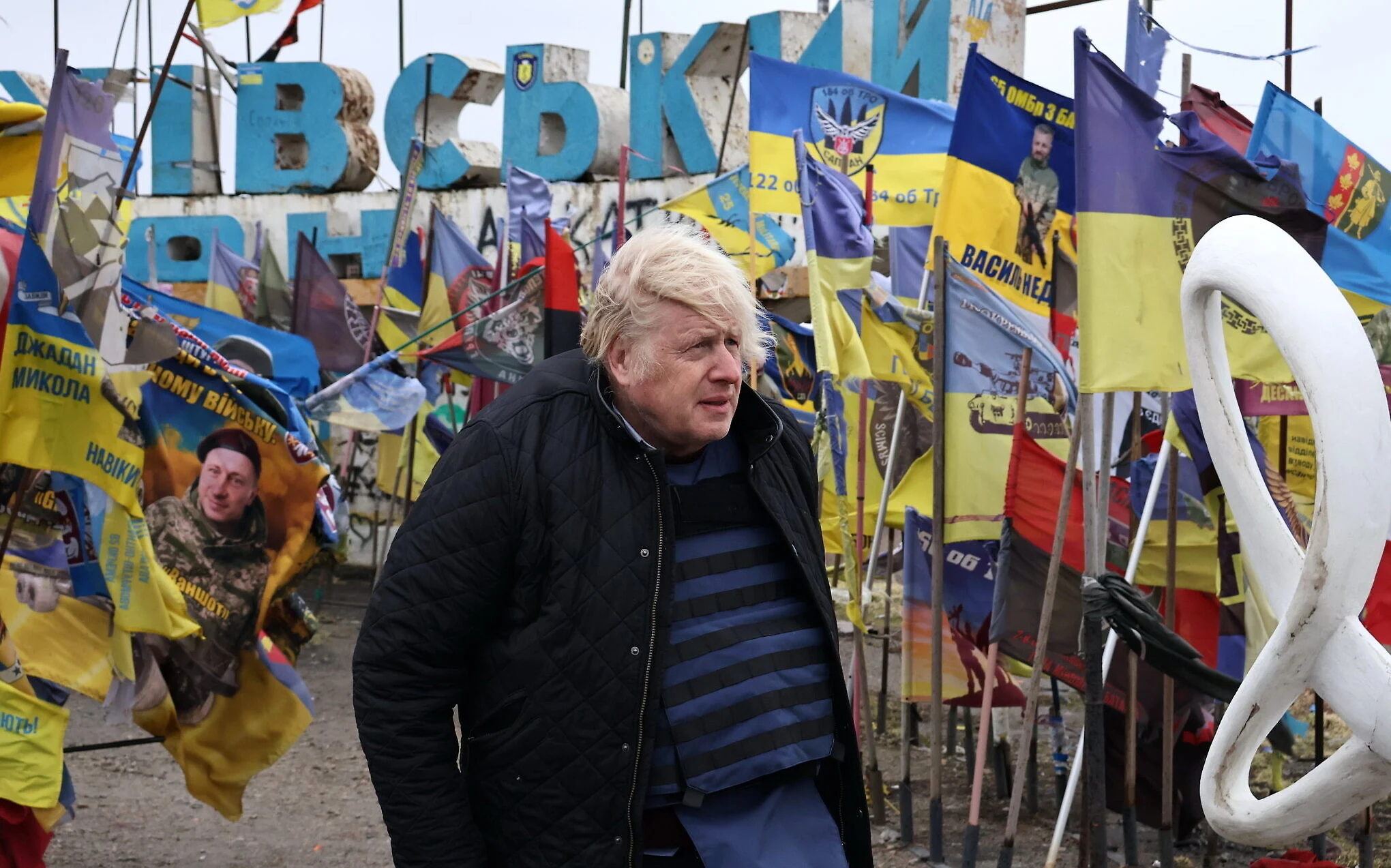 Russian drone attack on station likely aimed for Boris Johnson’s train, Ukraine says