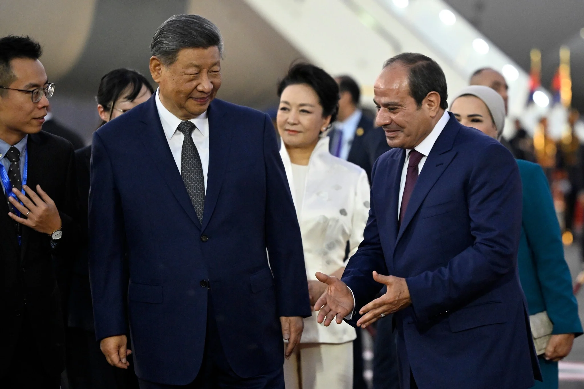 China’s Xi arrives in Egypt amid US sanctions threat over Iran links
