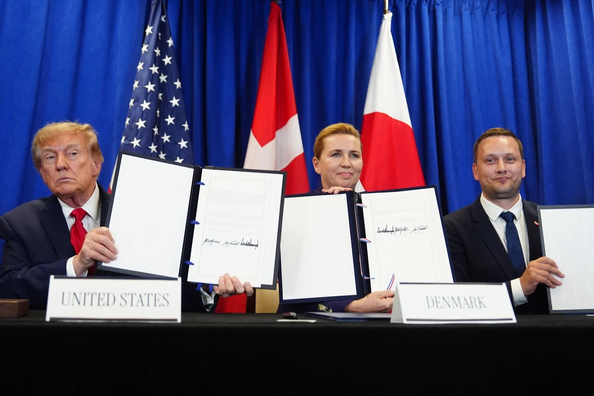 US, Greenland and Denmark sign agreement in bid to end Arctic standoff