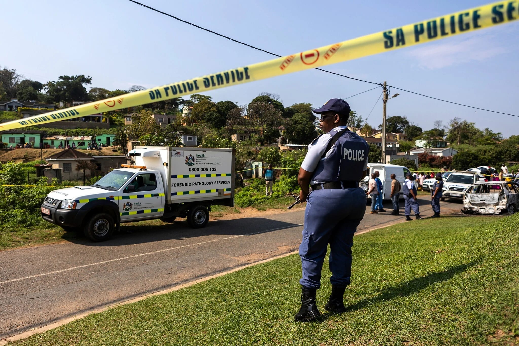 Separate mass shootings in South Africa townships leave at least 27 people dead