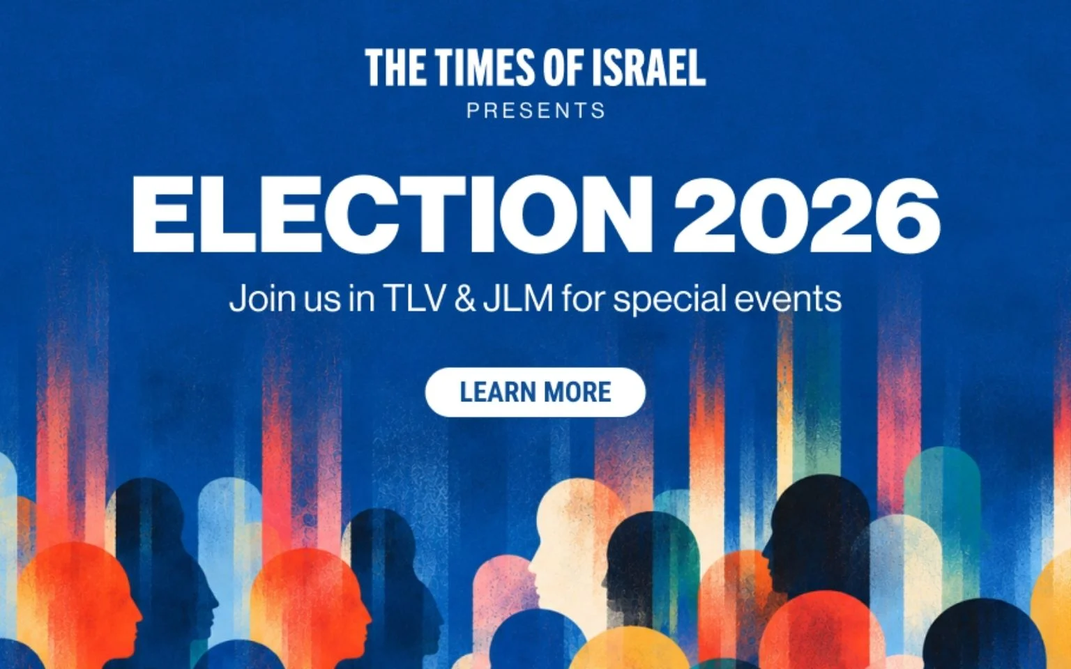 Book now! The Times of Israel presents three live events ahead of Israel’s fateful elections