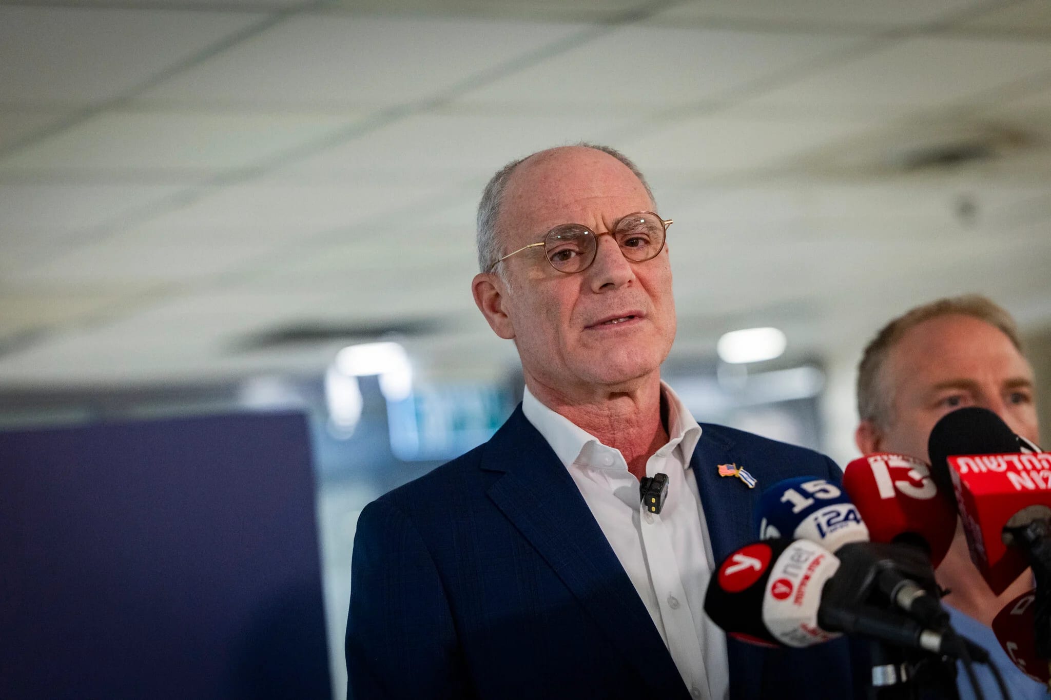 Ambassador Leiter says he’s ‘full of hope’ for son wounded in West Bank ramming attack