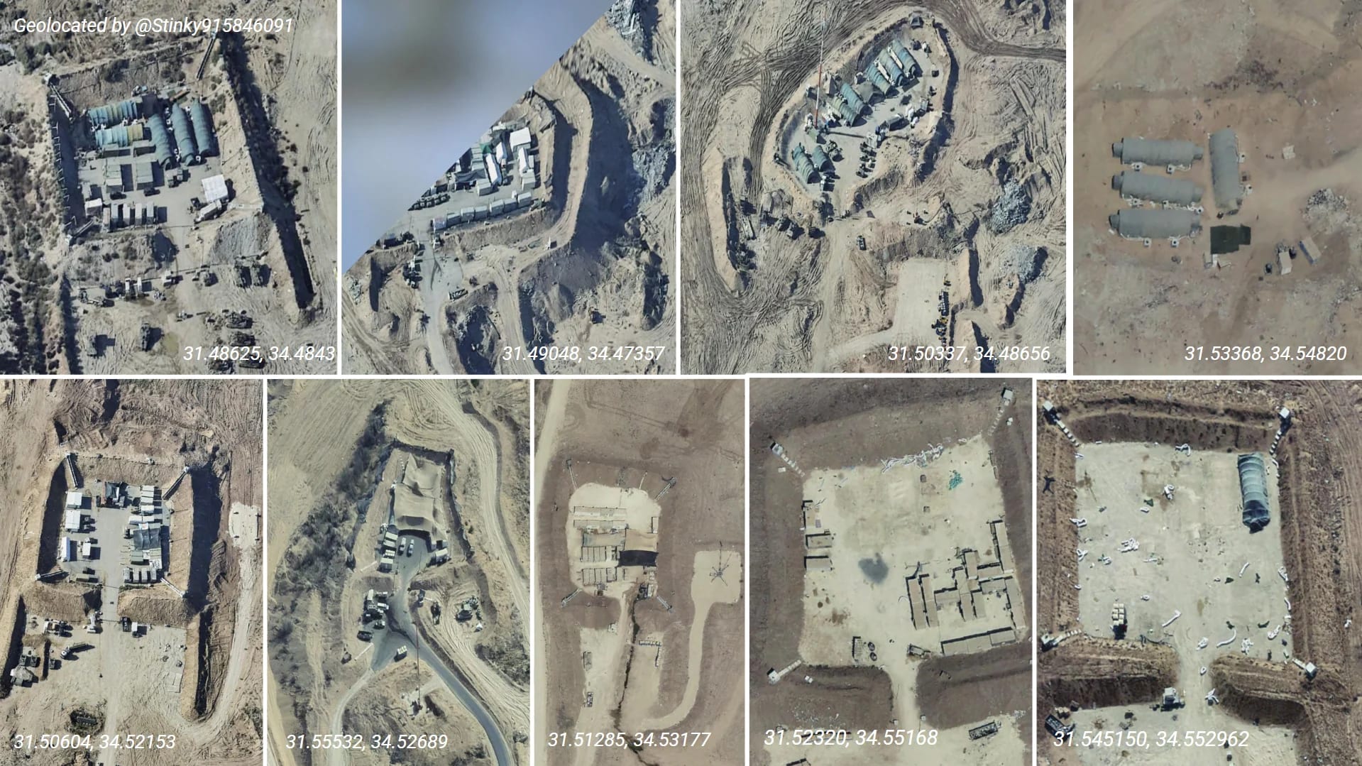 Official Israeli map website reveals location of IDF bases in Gaza