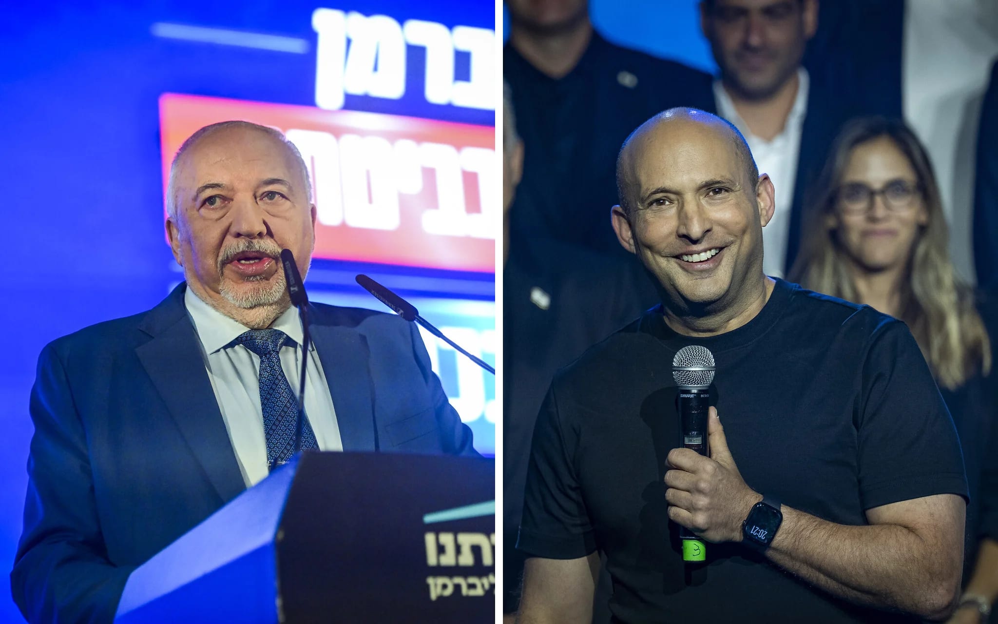 Bennett, Liberman unveil B’Yachad, Yisrael Beytenu Knesset slates for upcoming election