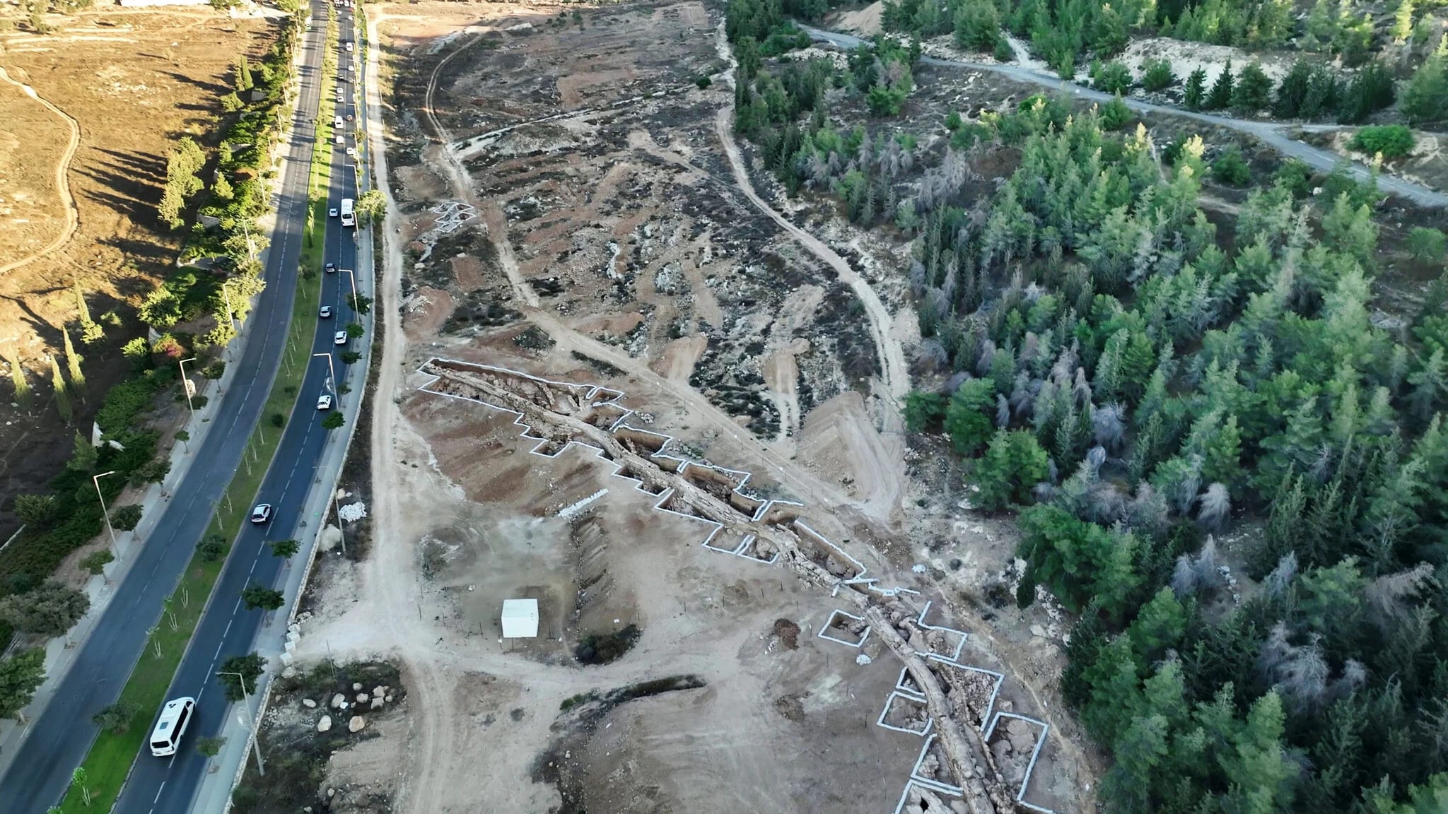 300-meter stretch of ancient aqueduct uncovered during planning for new Jerusalem neighborhood