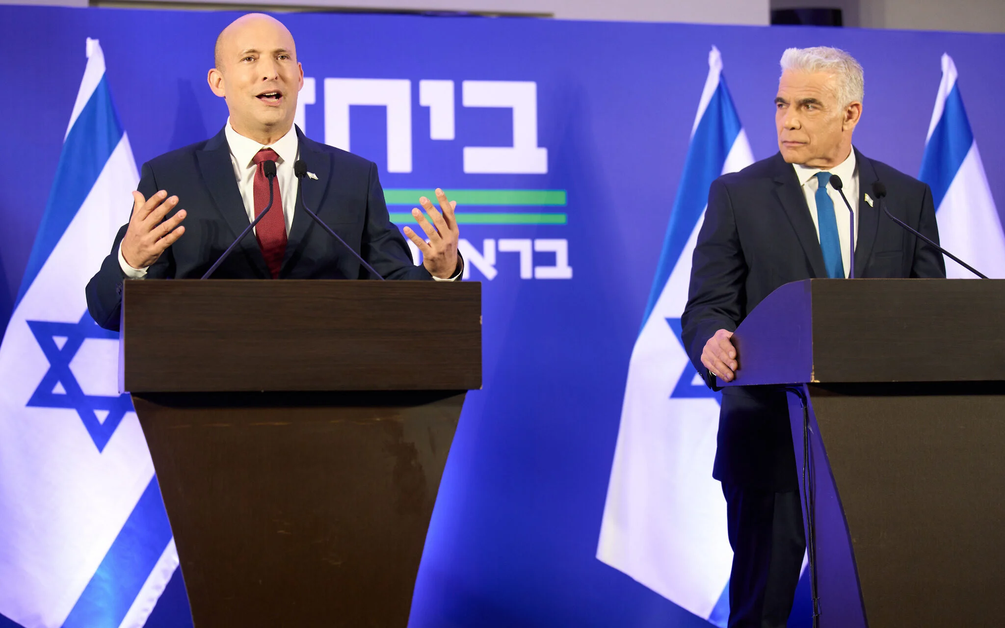Bennett, Lapid pledge to strengthen Israel-Diaspora ties if they’re part of next government