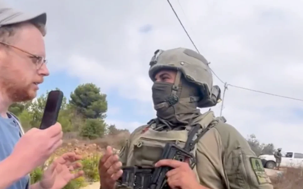 Soldier blocks Palestinian harvest, says ‘Jews have prior right over Arabs to everything’
