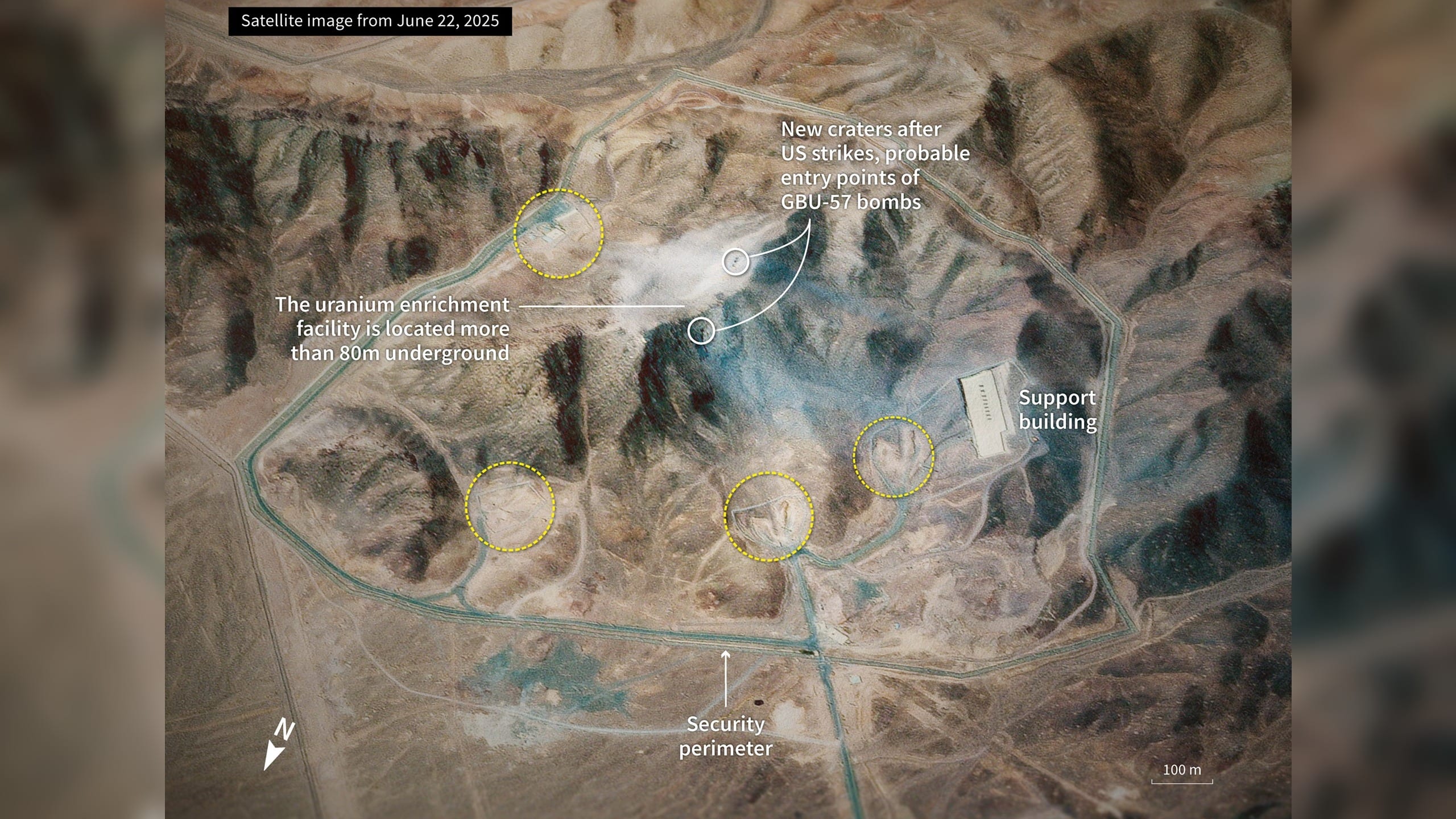 Satellite Images Show Renewed Activity at Iran Nuclear Weapons Site Struck by Israel