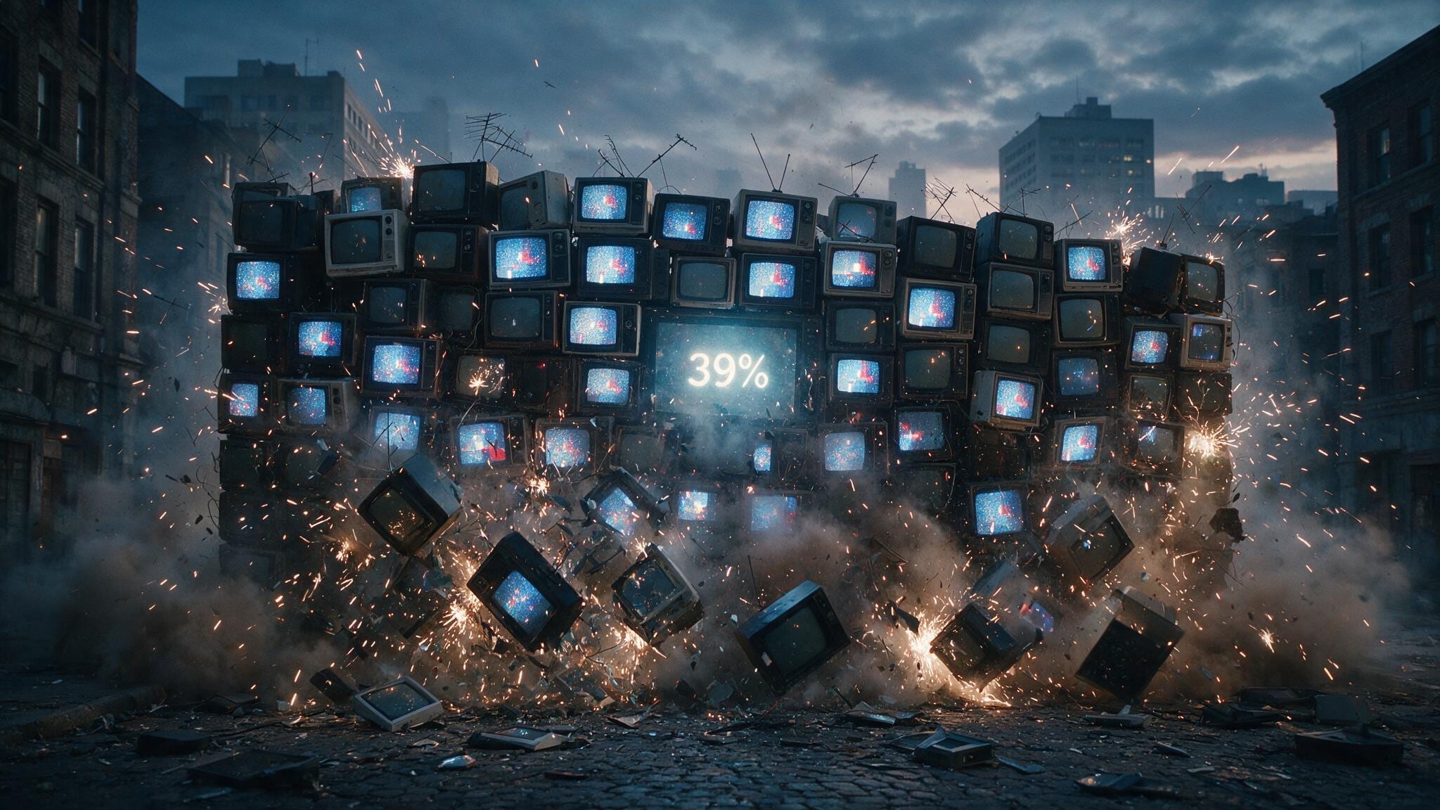 The 39% Wall Comes Down for America’s TV Giants