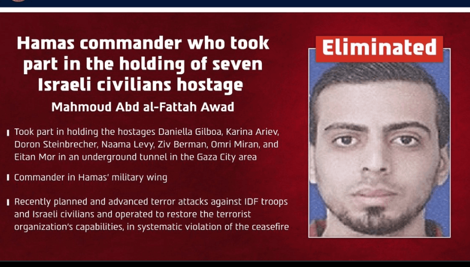 Hamas Commander Who Held 7 Israeli Hostages, Finance Chief Eliminated