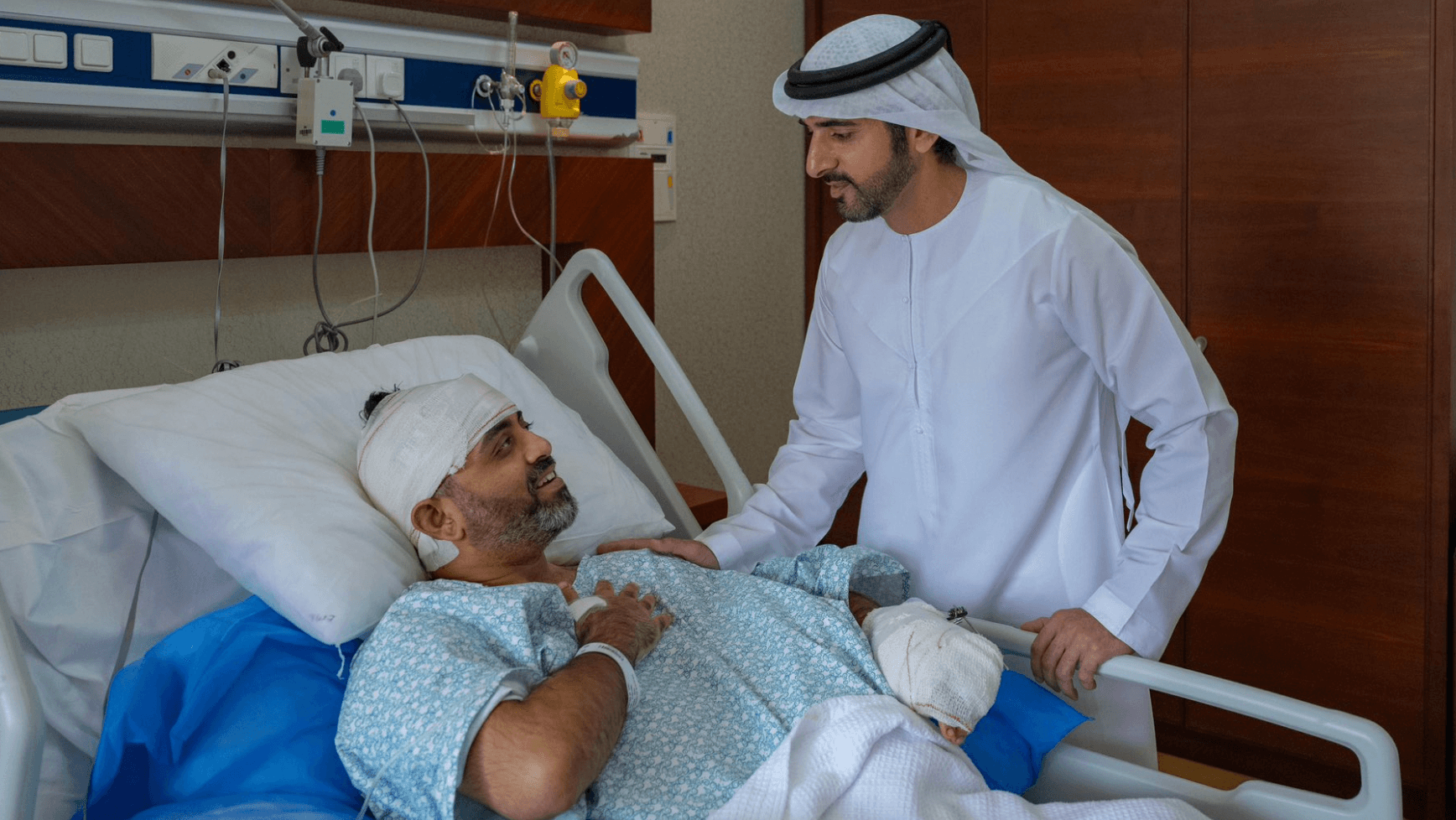 Dubai Crown Prince Visits Hero Flydubai Captain Wounded in Terrorist Attack