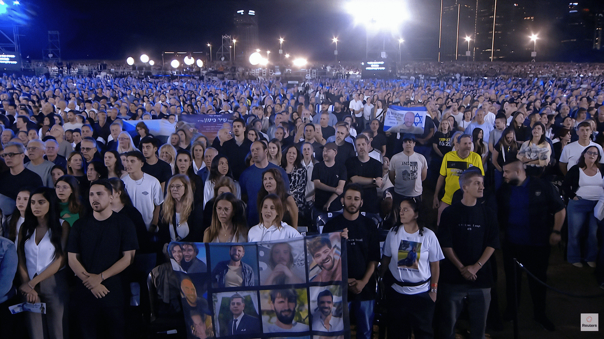 30,000 Gather in Tel Aviv to Honor Oct. 7 Victims, Former Hostages and Heroes