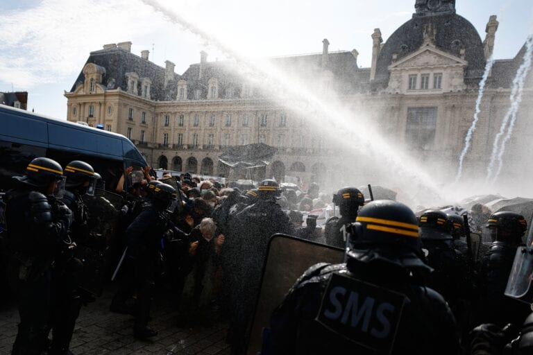 French Riot Police Fire Tear Gas As More Than 250,000 Rally Nationwide For School Funding