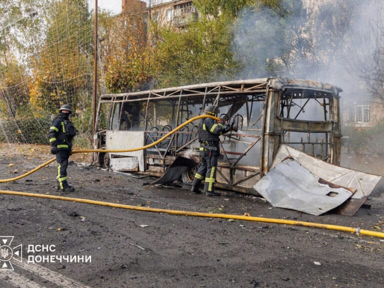 Strike On Ukrainian Public Buses Leaves 30 Dead As Blackouts Worsen In Kyiv