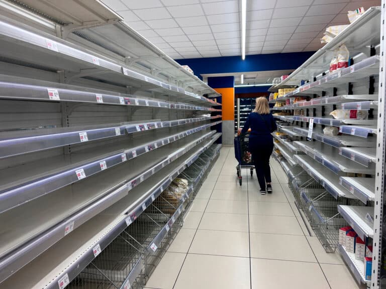 Trucker Protest Leaves Supermarket Shelves And Gas Pumps Empty In Southern Italy