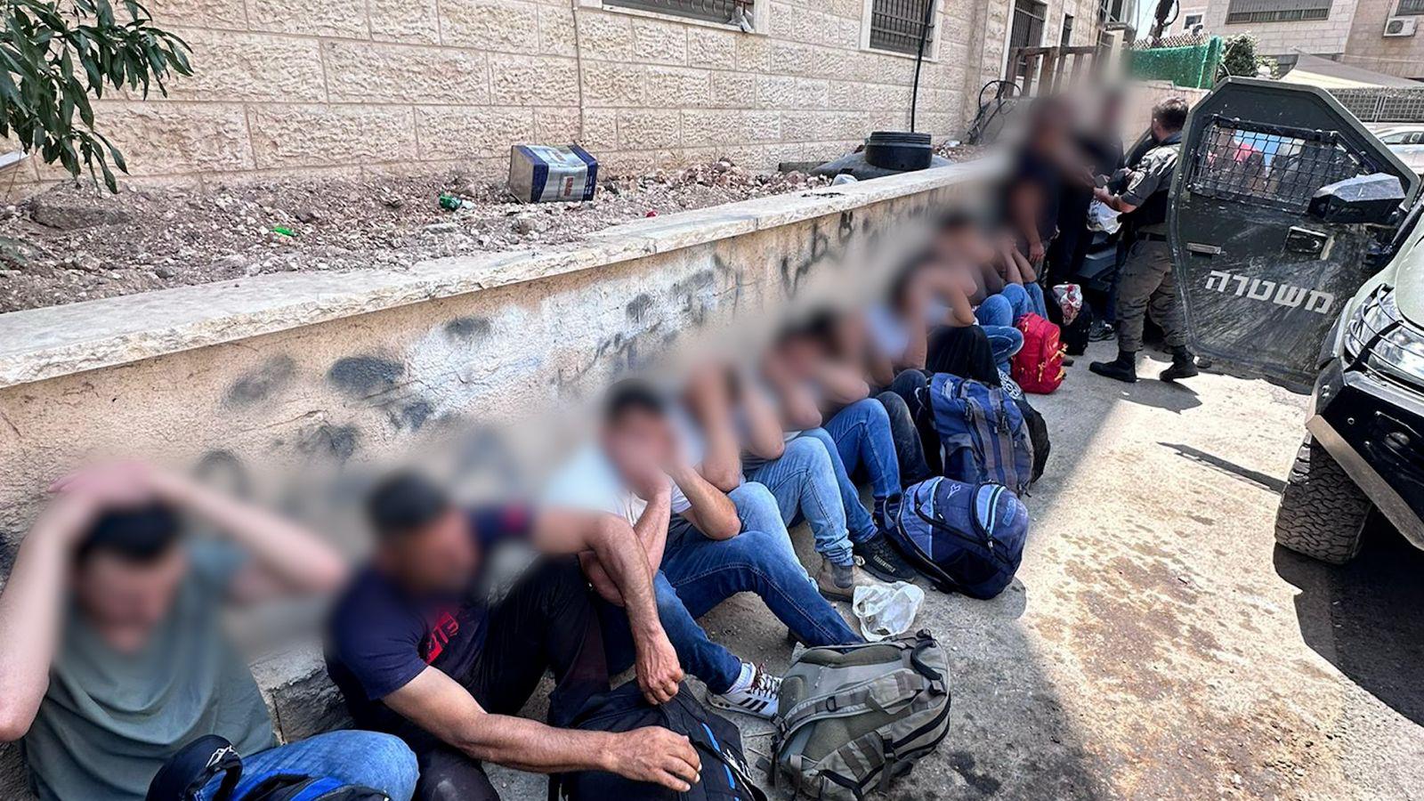 155 שוהים בלתי חוקיים אותרו ונעצרו; גם שני המלינים
