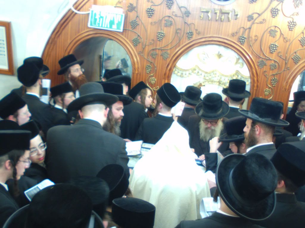 בחורי ויז'ניץ העתירו על הרבי בקברי צדיקים בצפון