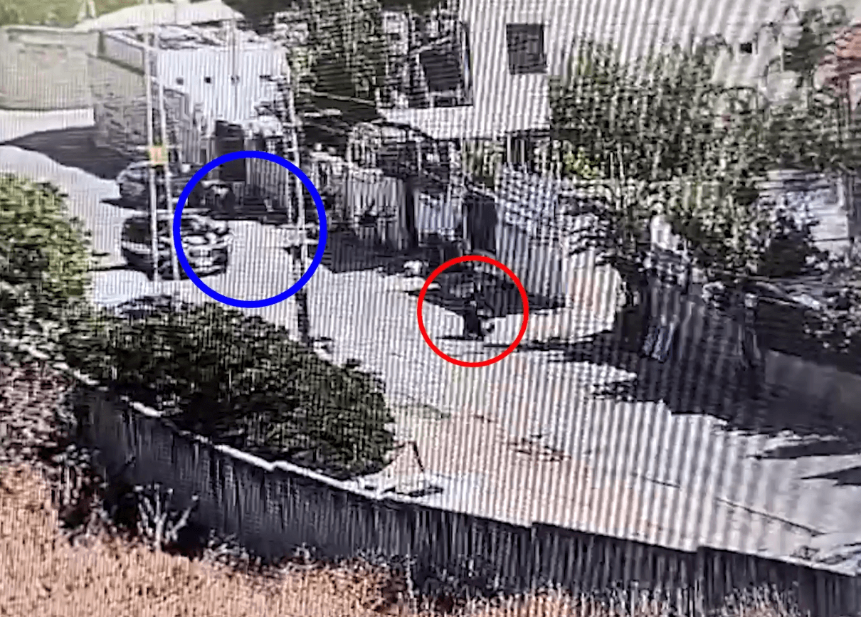 תיעוד: דרס שוטר והמשיך בנסיעה, אותר ונעצר