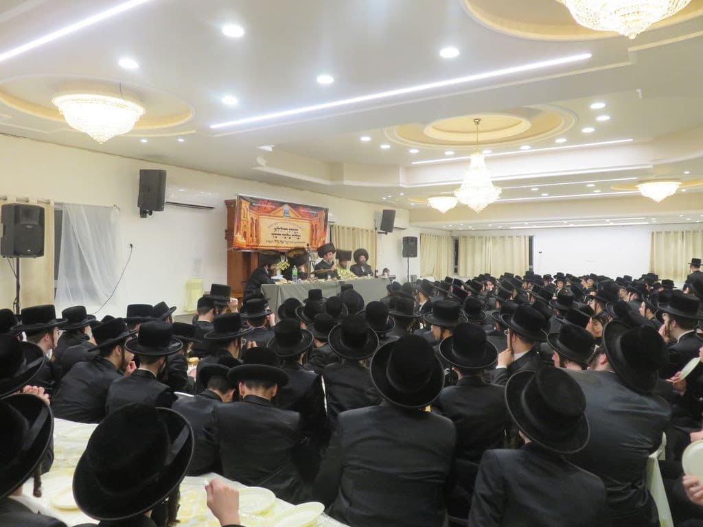 בחורי ויז'ניץ התכנסו ל'מלווה מלכה' וציון היארצייט