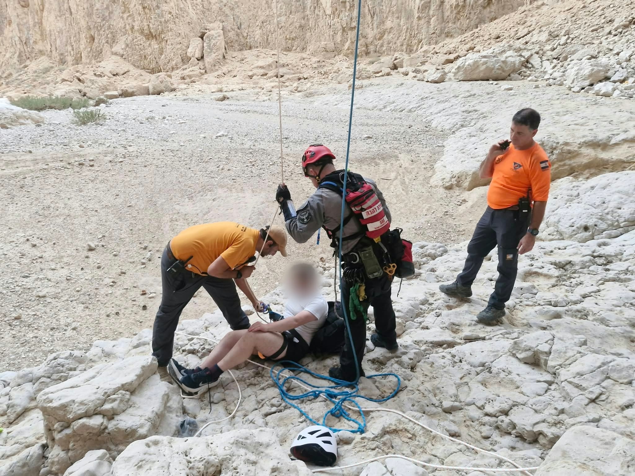 שעתיים בין שמיים לארץ: בן 20 חולץ בנחל חצצון