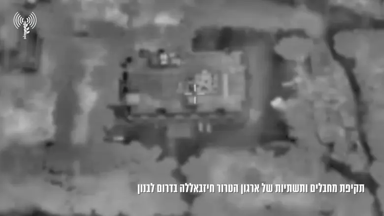תיעוד | צה"ל השמיד מפקדת חיזבאללה בתוך בית חולים בדרום לבנון