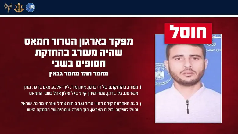 המפקד שהחזיק תשעה חטופים חוסל