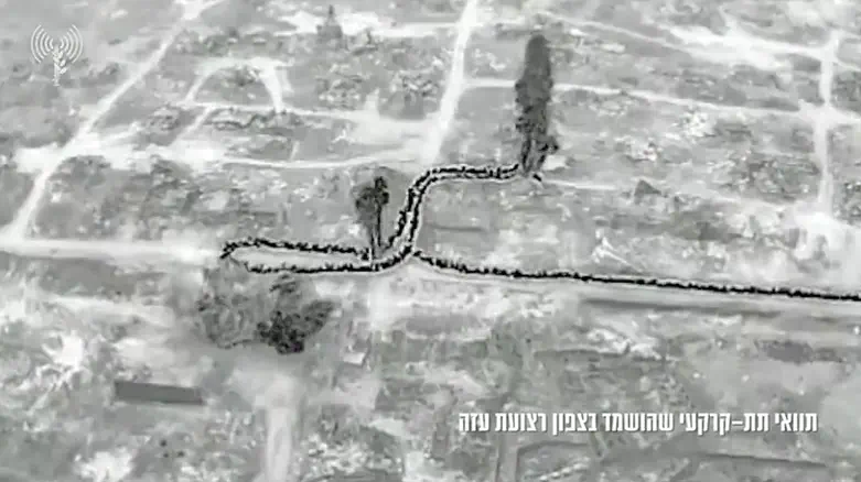 תיעוד מצפון הרצועה | צה"ל השמיד מנהרה באורך קילומטר וחצי
