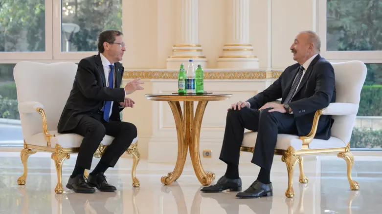 Herzog meets Azerbaijani President in Baku: 'Our friendship is of deep value'