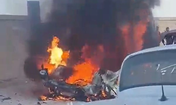 דיווח ערבי: רכב הותקף מהאוויר בדיר אל-בלח