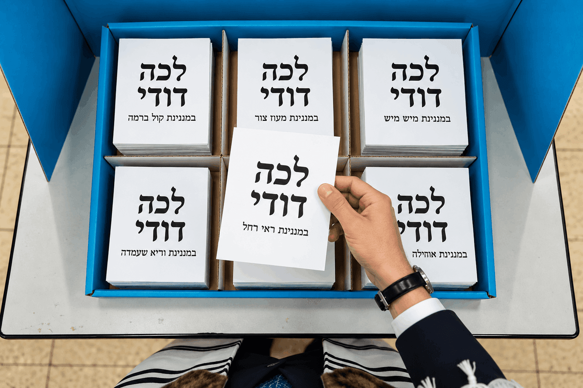 הבחירות של לייזר ברוק: "לכה דודי" במנגינת "ראי רחל ראי"