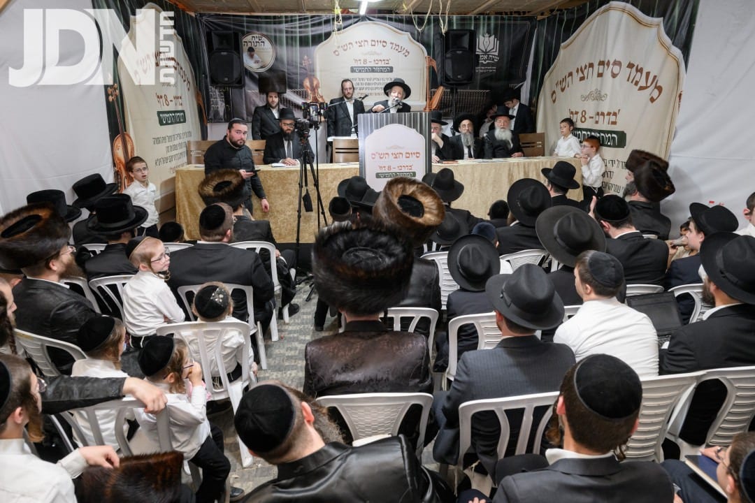 200 האברכים ה'ממשיכים' של שר התורה חגגו את סיום חצי הש"ס במחזור החמישי