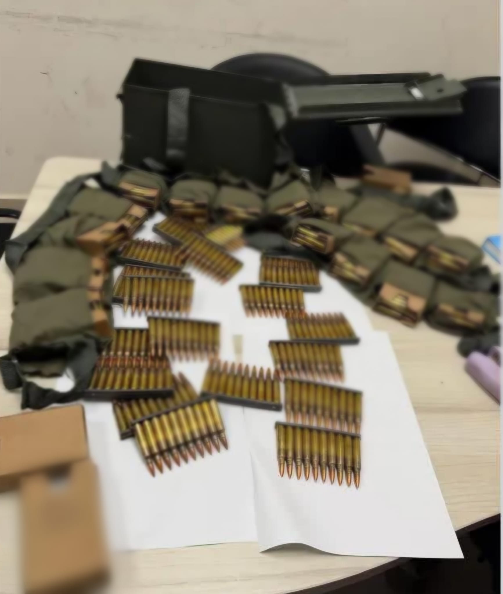 שוטרי תחנת קריית אתא חשפו מצבור של למעלה מ-800 כדורי תחמושת