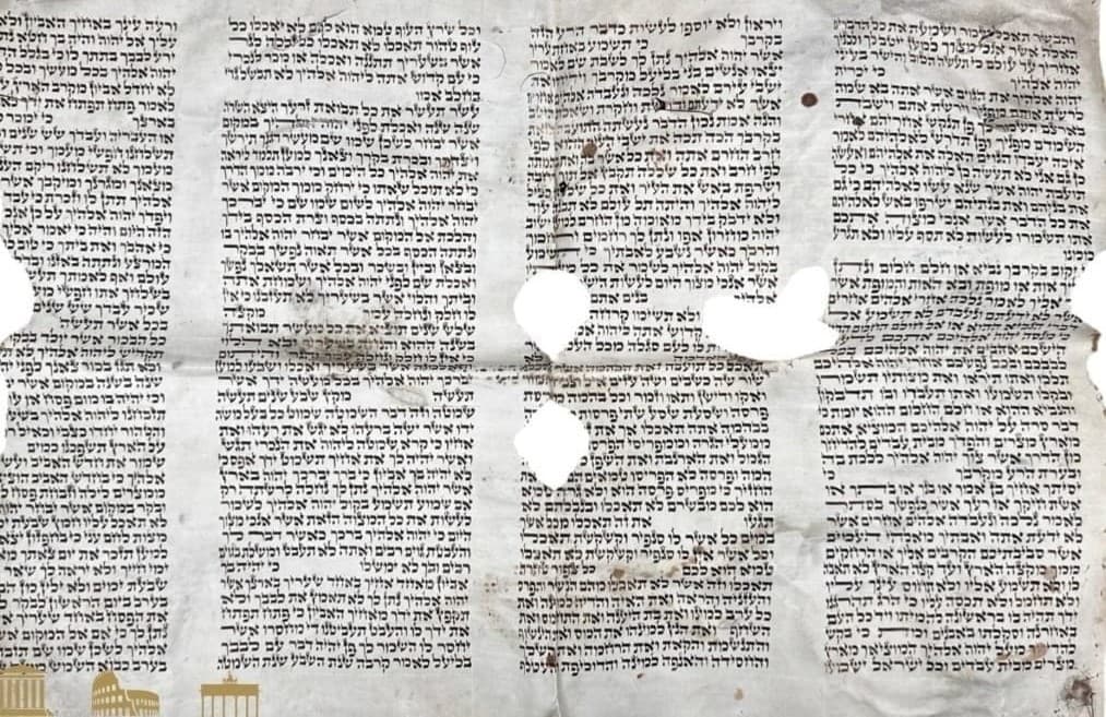 סערה: משרד החוץ דורש מנורווגיה לעצור מכירה פומבית של קלף ספר תורה שחולל בשואה