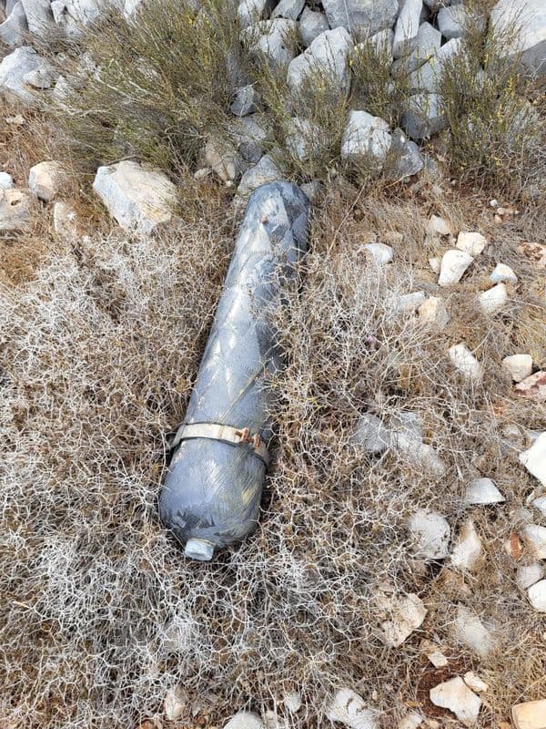 ילד איתר מיכל דלק של טיל בסמוך לקדומים: ראש המועצה שיבח את הילד שמנע אסון