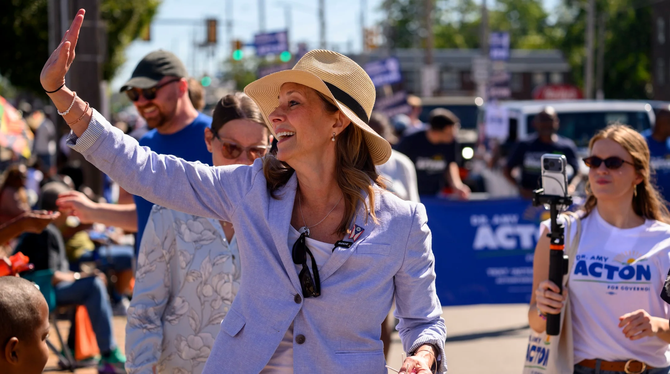 Armed attacker arrested after lunging at Ohio Jewish gubernatorial candidate Amy Acton