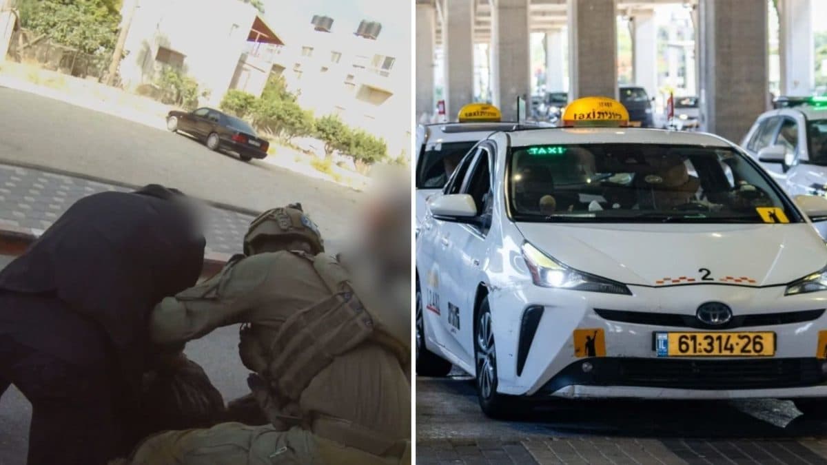 צפו: נהג המונית יצא לנסיעה - ונעצר על ידי יחידת מסתערבים