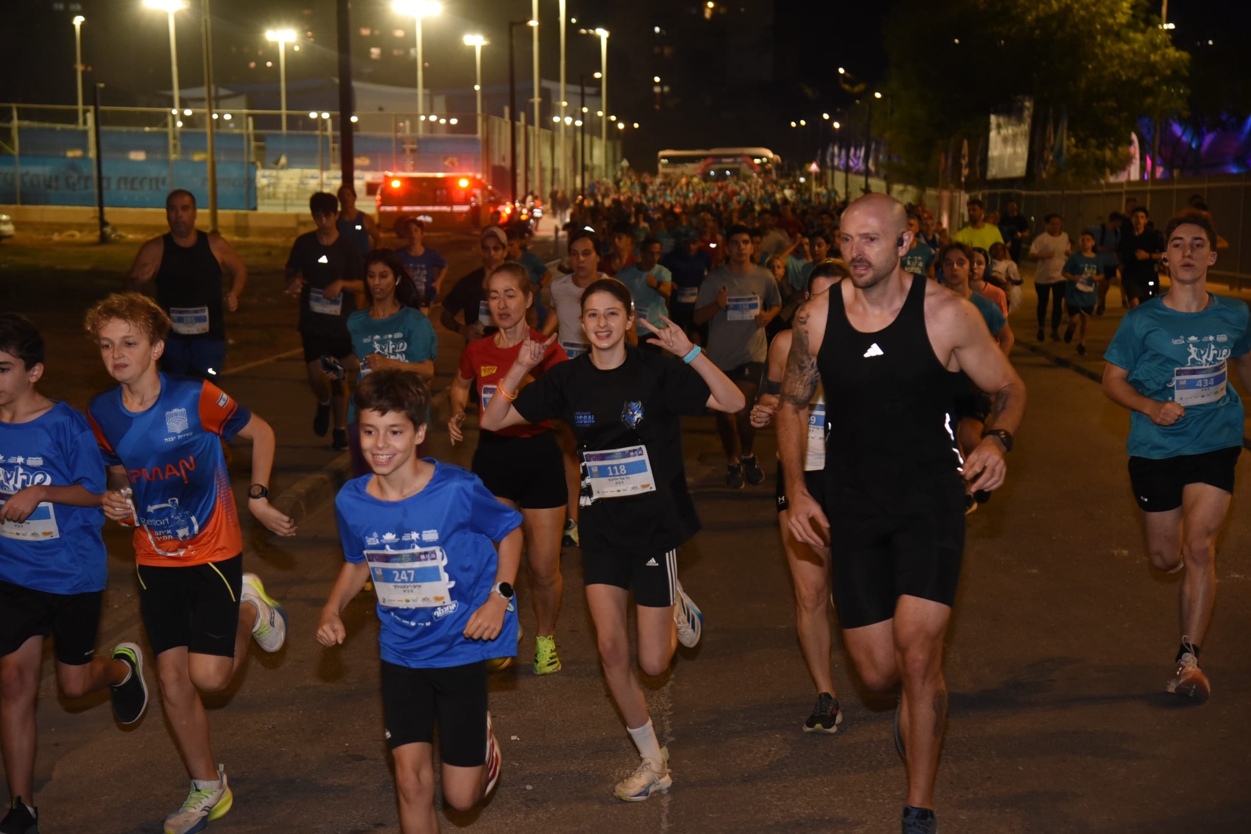 מרוץ לכל המשפחה ברחובות: שלושה מקצים, מדליות ומסלול מואר