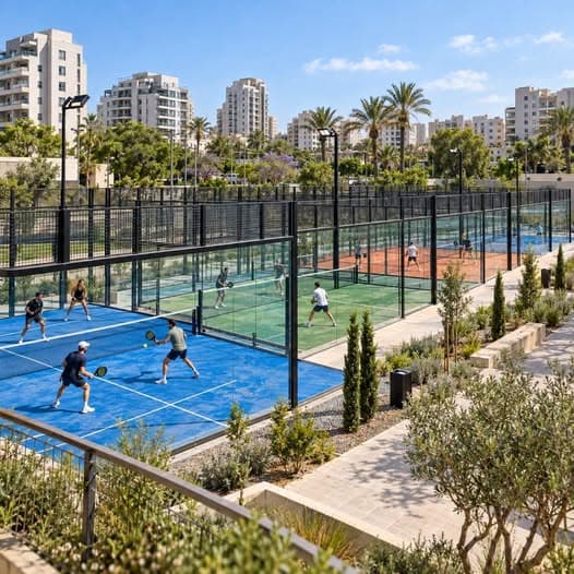 ארבעה מגרשי פאדל חדשים באור יהודה: הנחה לתושבים ומשחקים בחינם לתלמידים