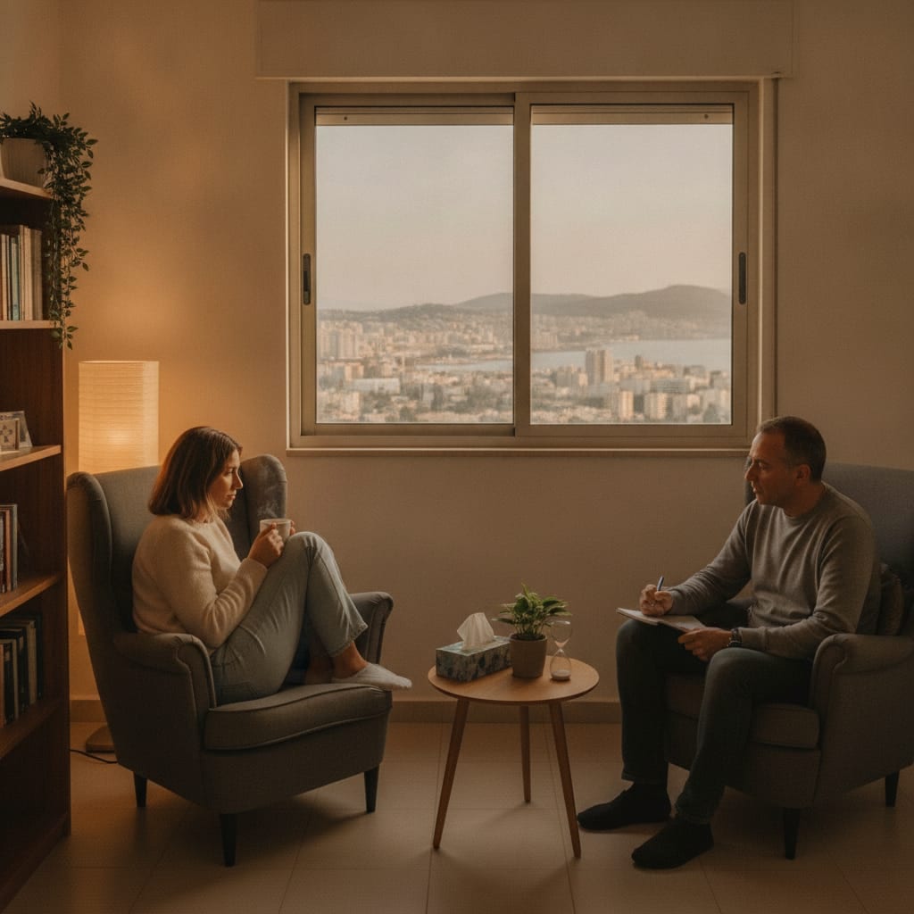 טיפול רגשי בחיפה – למצוא מקום בטוח לעצור, להבין ולהתקדם