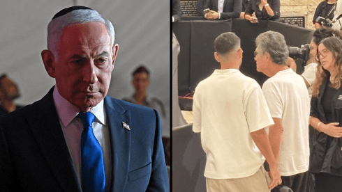 "לא הגנת על בני ועל 1,200 נרצחים": אב שכול קטע את נתניהו, שהבטיח "למגר את שלטון חמאס"