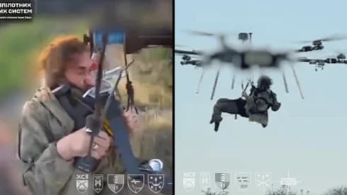 "פסגת הבריונים" שמציע פוטין, והתיעוד המדהים: חייל פצוע חולץ משדה הקרב עם רחפן ענק