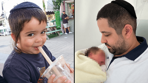 5 חודשים אחרי שעילאי בן השלוש נהרג בתאונה, ילד נולד להוריו: "החיים מנצחים"