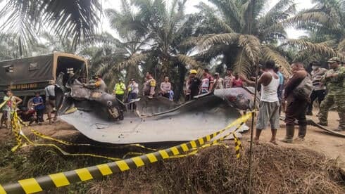 מהחלל למטעי הדקלים: חלקים ממשגר סיני התרסקו ליד בתים